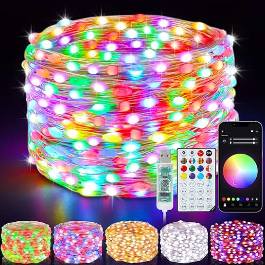 33Ft 100 LED Color Changing Fairy String Lights