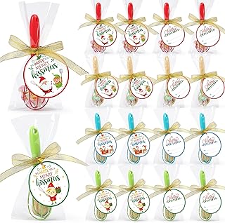 Set of 24 Christmas Silicone Whisks with Cards and Bags