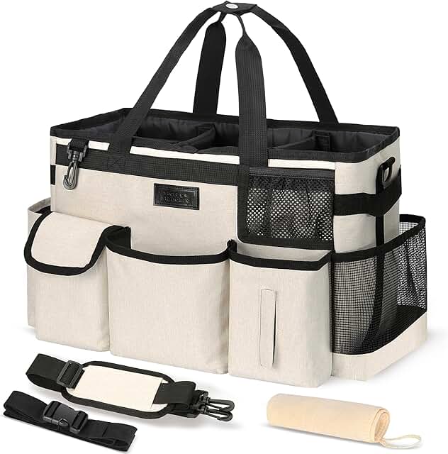 Large Cleaning Caddy with Handle for Supplies