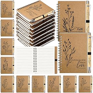 Set of 40 Christian Bible Verse Notebooks with Pens