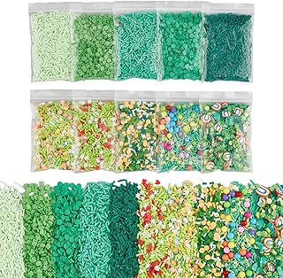 10-Style Polymer Clay Bead Sets for Crafts and Decorations