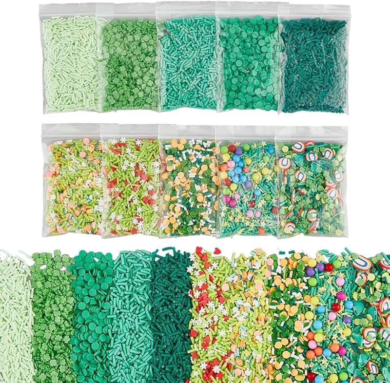 10-Style Polymer Clay Bead Sets for Crafts and Decorations