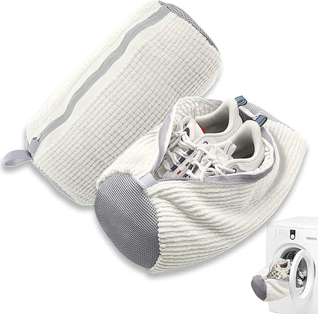 2-Piece Shoe Washing Bags for Easy Laundry Cleaning