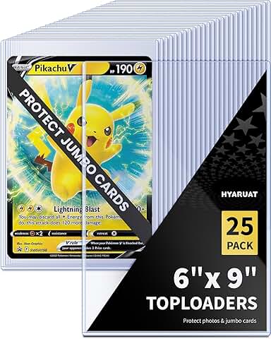 6x9 Clear PVC Sleeves for Protecting and Mailing Cards (25-Pack)