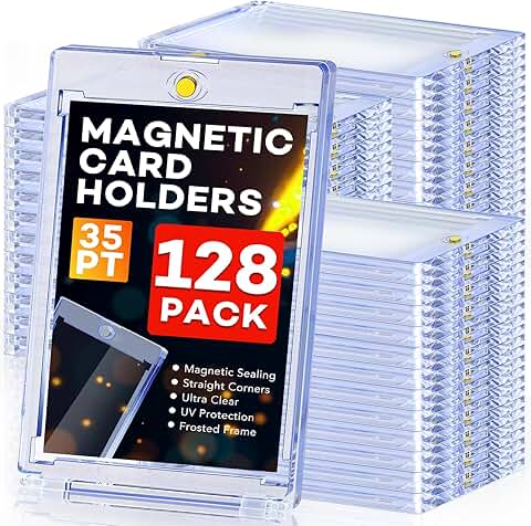 128 Magnetic Card Holders for Trading and Sports Cards