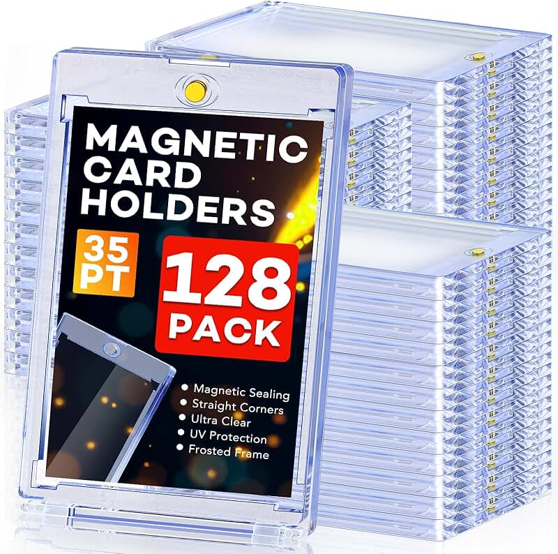 128 Magnetic Card Holders for Trading and Sports Cards