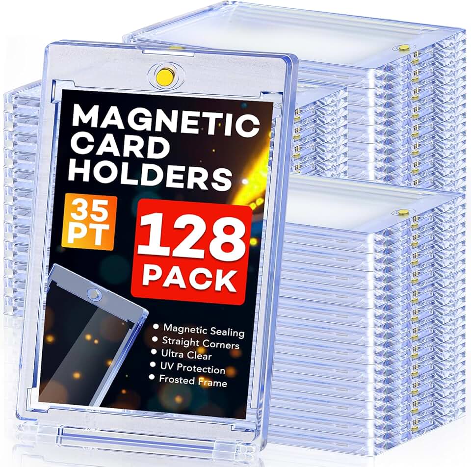 128 Magnetic Card Holders for Trading and Sports Cards