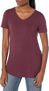 Women's Relaxed Short-Sleeve V-Neck Tunic