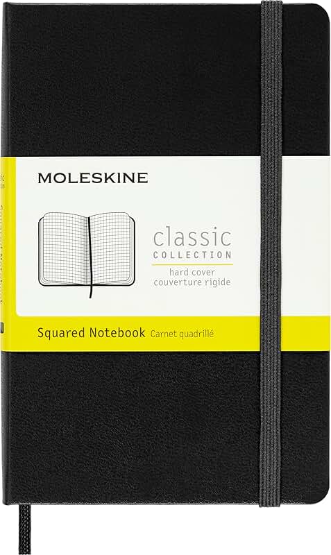 Black Pocket Hard Cover Notebook with 192 Pages