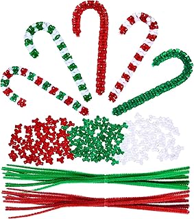 1170-Piece Christmas Beaded Ornament Kit with Tri Beads and Stems