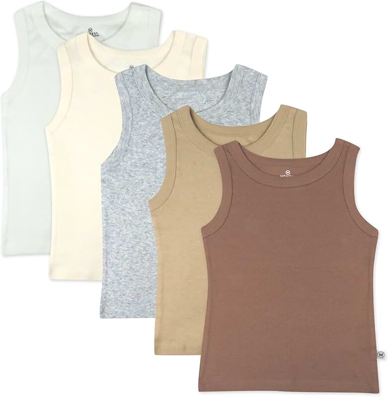Sleeveless Organic Cotton T-Shirts for Baby Girls
