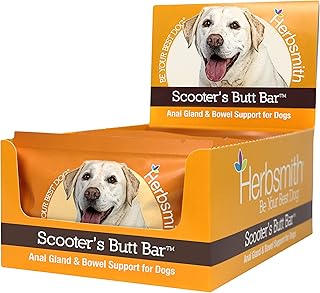 Herbsmith Scooter’s Butt Bars for Dogs, 8 Large Bars