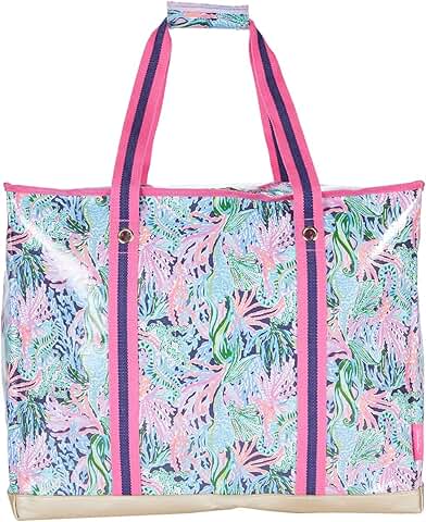 Large Heavy Duty Collapsible Utility Tote with Zip Lid