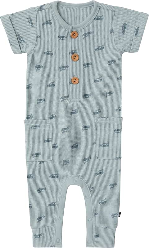 Unisex Short Sleeve Long Leg Romper