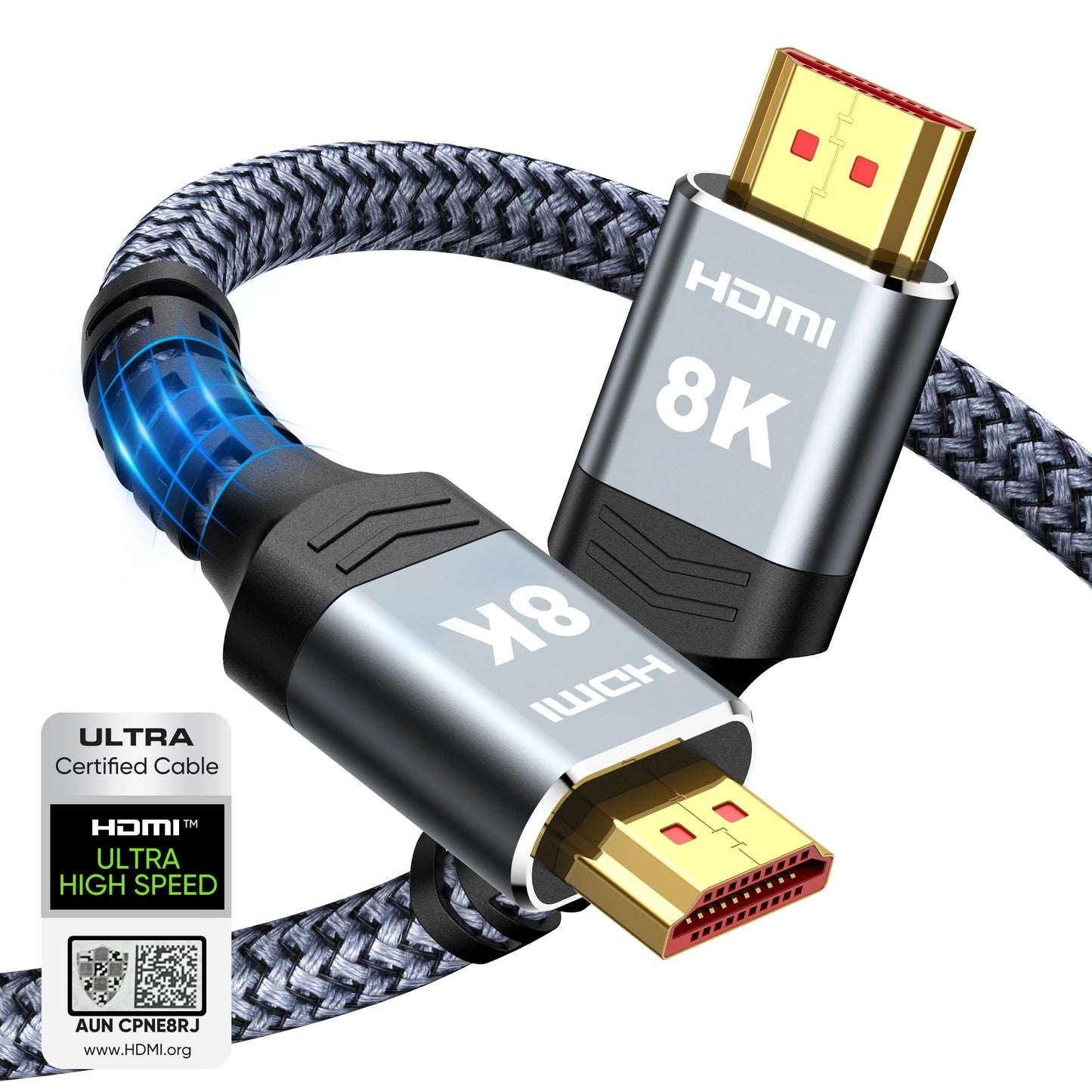 Ultra High Speed HDMI Cable 6.6FT 48Gbps 4K/8K HDR