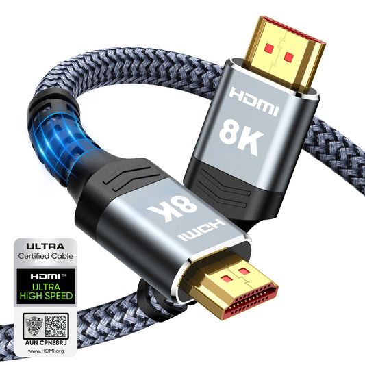 Ultra High Speed HDMI Cable 6.6FT 48Gbps 4K/8K HDR