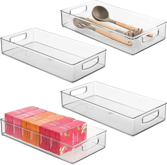 Two-Piece Under Sink Storage Organizer with Adjustable Height