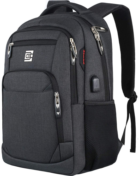 Laptop Backpack for Business Travel, Water-Resistant, Fits 15.6 Inch