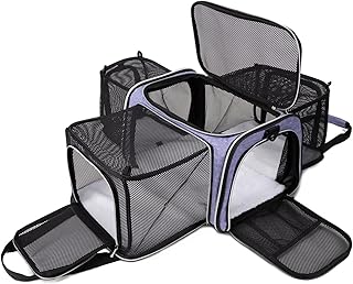 Soft Side Cat and Dog Carrier with Expandable Sides