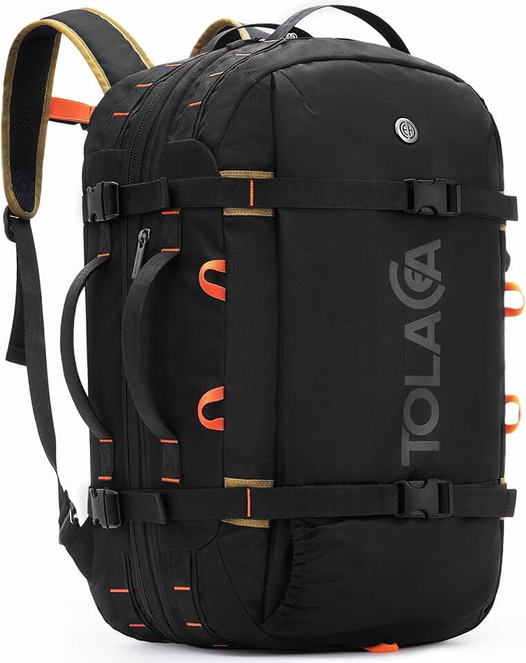 Large 40-50L Travel Backpack with Wet Dry Compartment