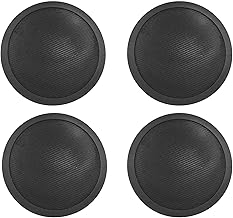 Black 5-inch 70V In-Ceiling Speakers, 4-Pack