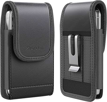 Leather Holster Case with Belt Clip for iPhone Models