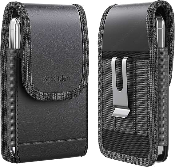Leather Holster Case with Belt Clip for iPhone Models