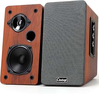 Wooden 50W Passive 2.0 Computer and TV Speakers