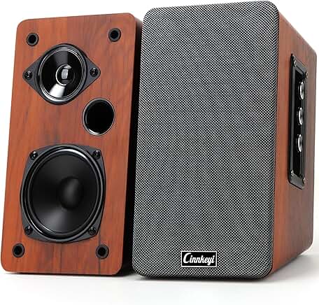 Wooden 50W Passive 2.0 Computer and TV Speakers