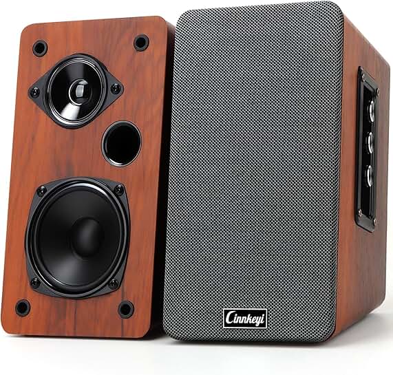 Wooden 50W Passive 2.0 Computer and TV Speakers