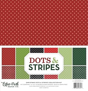 Christmas Dots and Stripes Paper Collection Kit