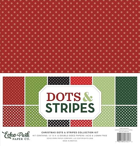 Christmas Dots and Stripes Paper Collection Kit