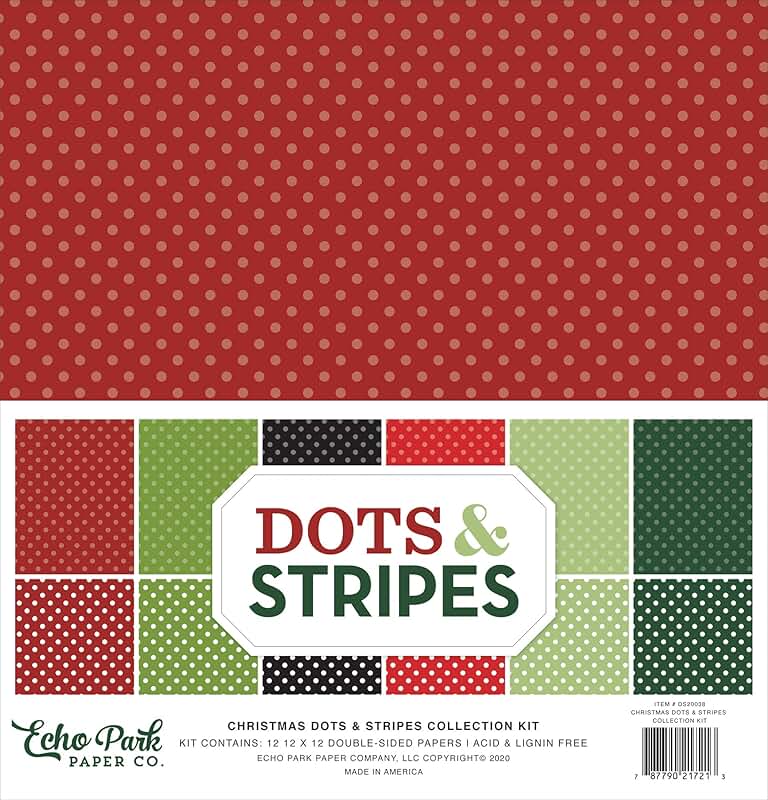 Christmas Dots and Stripes Paper Collection Kit