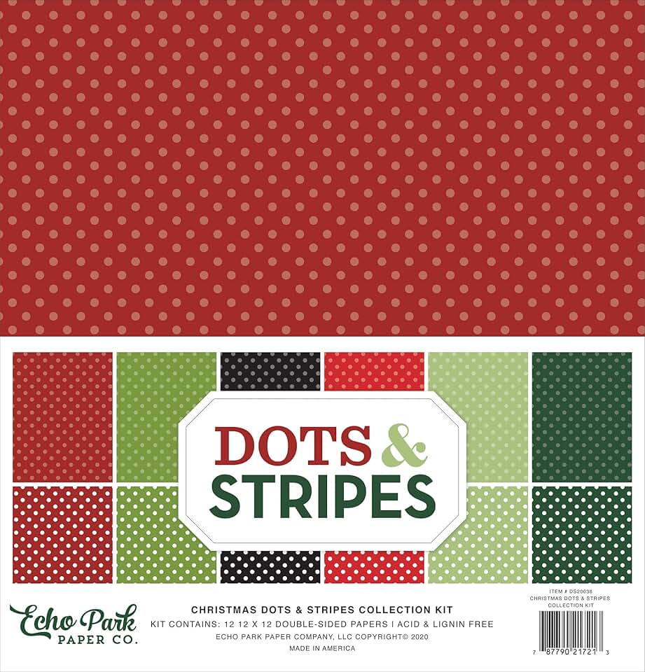 Christmas Dots and Stripes Paper Collection Kit
