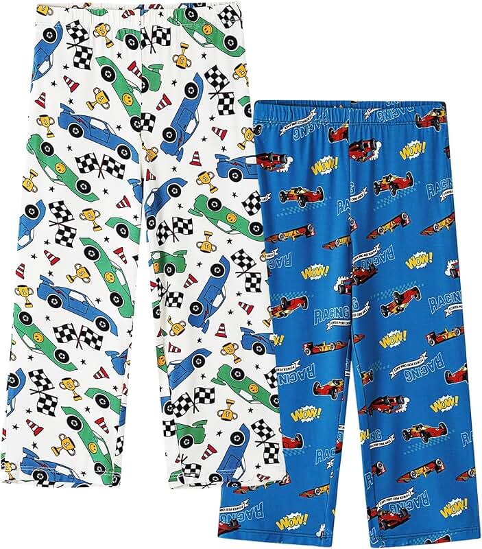 Two-Pack Toddler Boys Girls Bamboo Pajama Pants