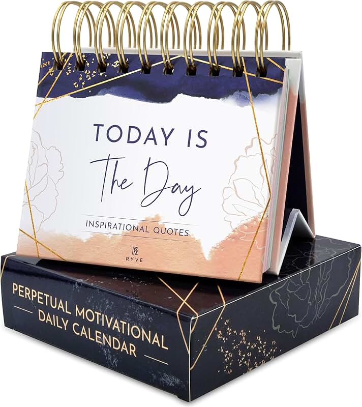 Daily Motivational Flip Calendar with Inspirational Quotes