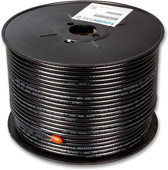 500 ft RG-6 Trishield CATV Coaxial Cable