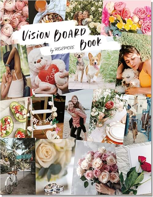 Vision Board Book with 1200+ Pictures and Quotes