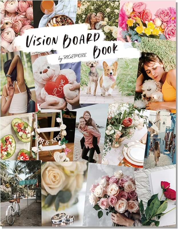 Vision Board Book with 1200+ Pictures and Quotes