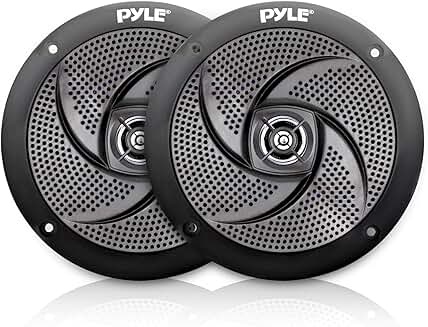 Waterproof 6.5 Inch Marine Speakers, 240W, 2-Way, Pair