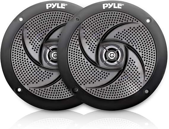 Waterproof 6.5 Inch Marine Speakers, 240W, 2-Way, Pair
