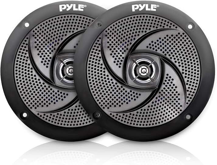 Waterproof 6.5 Inch Marine Speakers, 240W, 2-Way, Pair