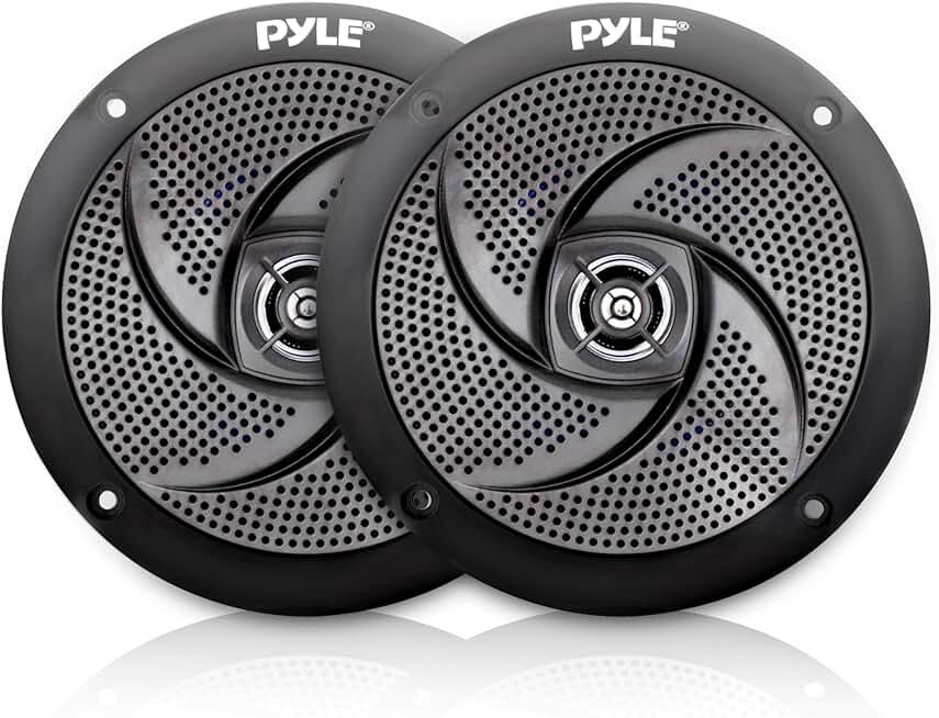 Waterproof 6.5 Inch Marine Speakers, 240W, 2-Way, Pair