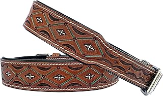 Heavy Duty Leather Dog Collar for Puppies and Large Dogs