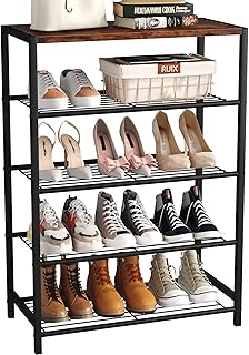 5-Tier Metal Shoe Storage Shelf for Closet and Entryway