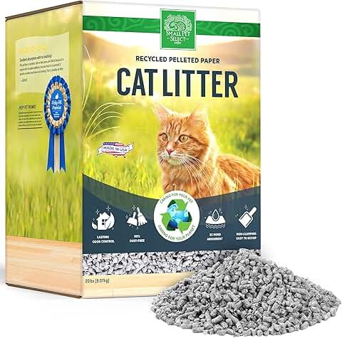 Recycled Pelleted Paper Cat Litter, 20lb