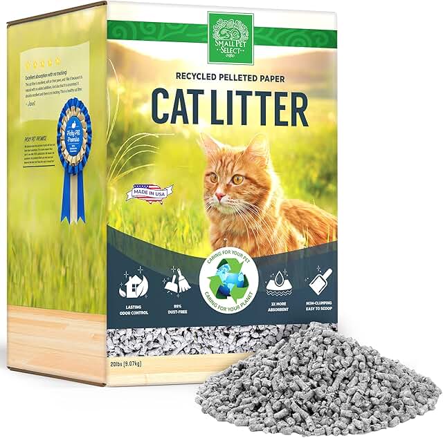 Recycled Pelleted Paper Cat Litter, 20lb