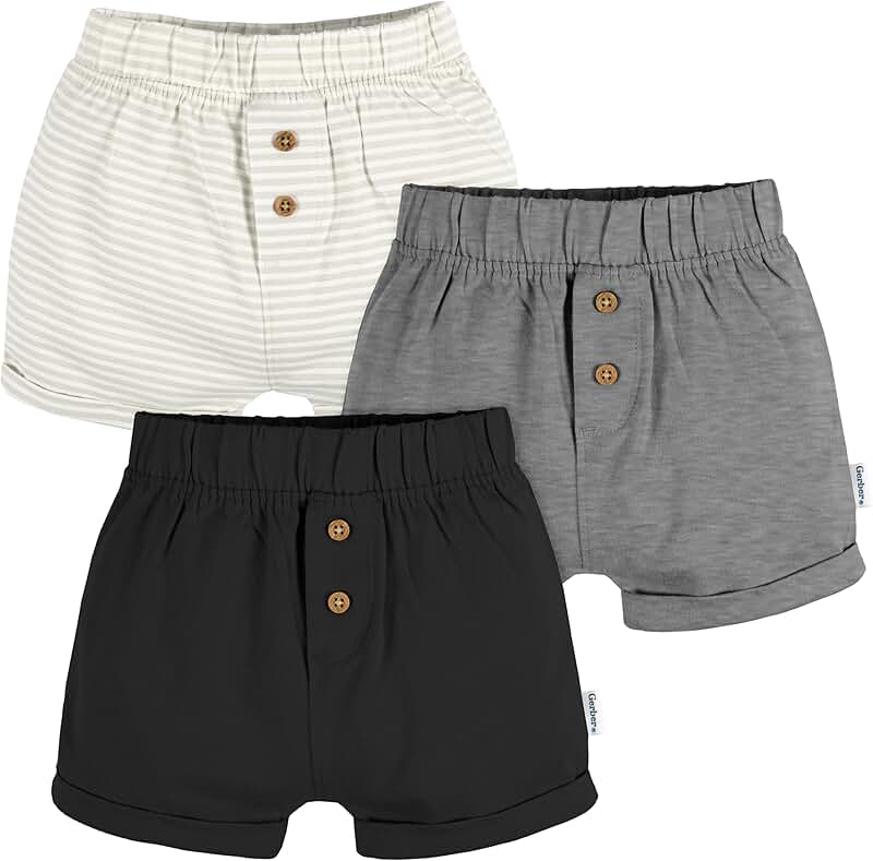 Baby Boys' 3-Pack Knit Shorts