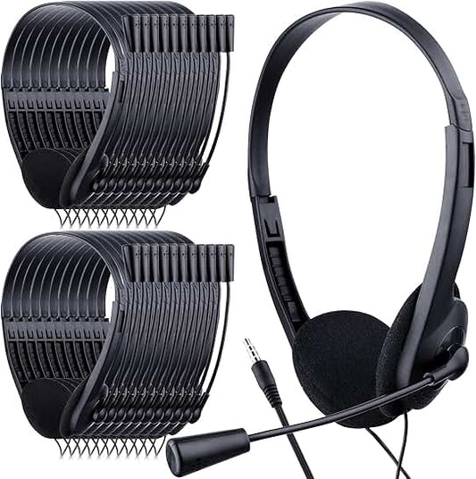 30 Pack Classroom Headphones with Microphone for Students