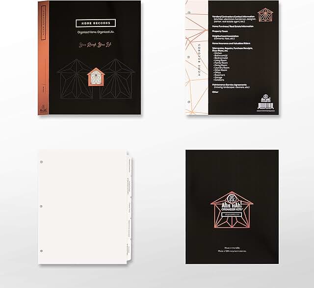 Home Records Organizer Kit with Index Tabs